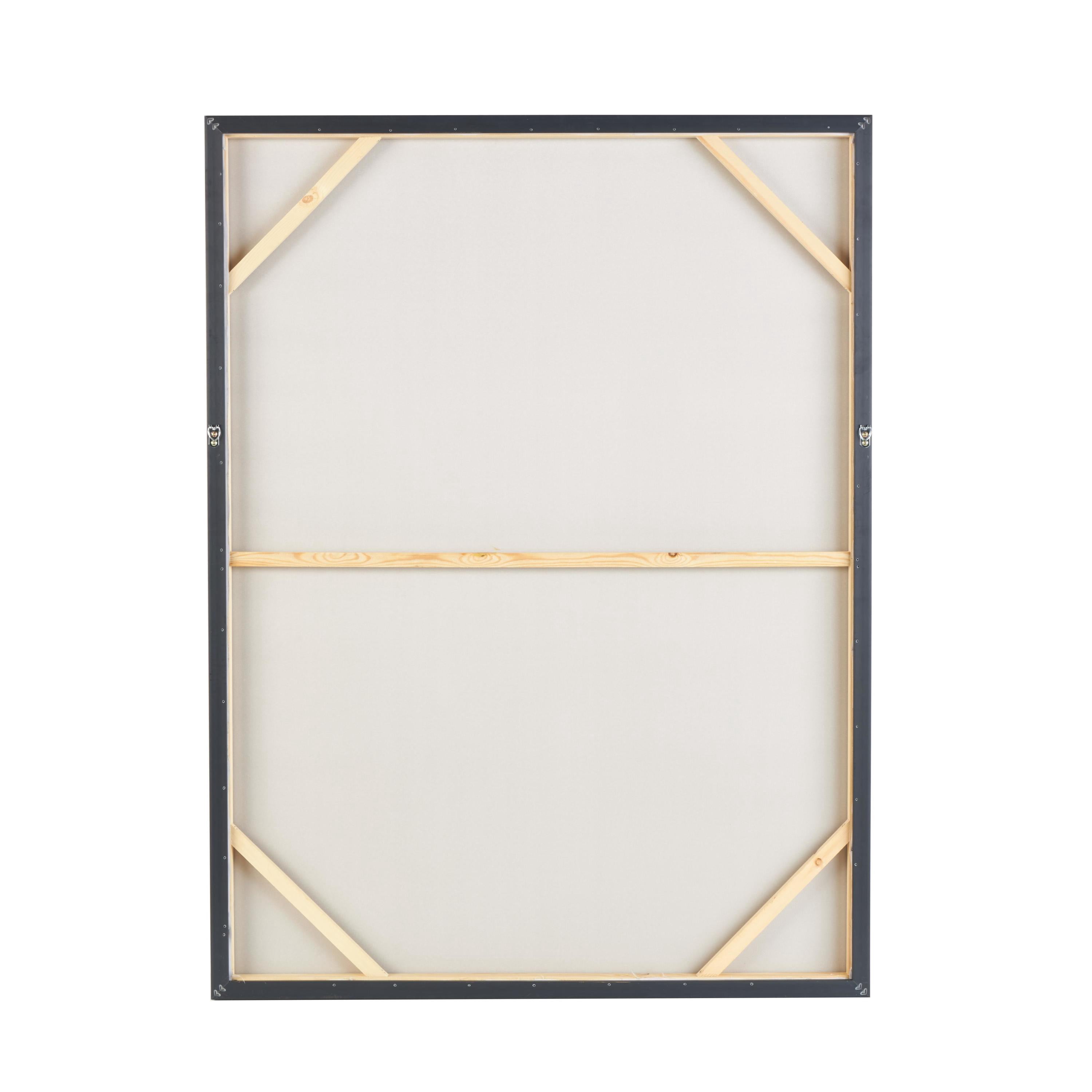 36" x 48" Melting Drip Abstract Framed Wall Art with Black Frame, by DecMode