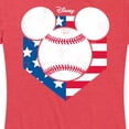 thumbnail image 3 of Disney - Mickey Baseball Flag Diamond - Women's Short Sleeve Graphic T-Shirt, 3 of 5