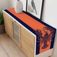 thumbnail image 4 of Lobster Navy Blue Table Runner - 120 Inch Long, Kitchen Dining Table Runner Dresser Scarves, Boho Tropical Orange Stripe Summer Farmhouse Decor for Coffee Tables Wedding Party Banquet, 4 of 8