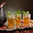 thumbnail image 5 of Burns Glass Hand Painted Real Gold Rim, Floral Iced Tea Glass 12.75 oz Highball Beverage Style (Set of 4), 5 of 8