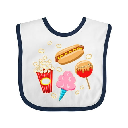 

Inktastic Summer Treats- Hot Dog Popcorn Gift Baby Boy or Baby Girl Bib