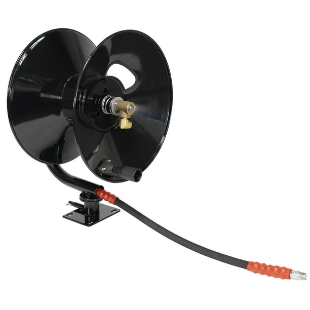 Erie Tools 5100 PSI 3/8" x 100' Pressure Washer Hose Reel with 360