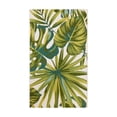 Better Homes & Gardens Green Palm Leaf Woven Outdoor Rug, 3' x 5