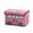 Pink, variant on NSESSHome Automobile Storage Box Foldable Clothing Integral Box Non-woven Film Covered Toy Sundry Storage Box