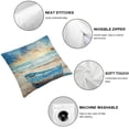 thumbnail image 6 of BANET Decorative Throw Pillow Case Pack of 2, Fishing Boat on on Backdrop Grunge Print, Couch Bedroom Living Room Cushion Cover, Orange Blue 22x22in, 6 of 7