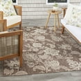 thumbnail image 4 of Nourison Garden Oasis Indoor/Outdoor Mocha 5' x 7' Area Rug (5x7), 4 of 10