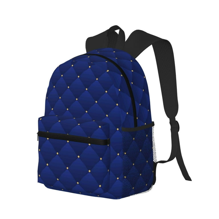 Gaeub Navy Blue School Backpack Waterproof Bookbag for Men Women College High School Bags