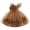 Coffee, variant on IDOPIP Toddler Flower Girl Dress Wedding Pageant Sparkle Sequin 3D Flowers Dress Asymmetric Shoulder Birthday Formal Tutu Dresses Party Gown 2-3 Years Coffee