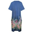 thumbnail image 4 of Le sacre du printemps: un vestido suelto con bordes florales similar al vestido de fiesta de primavera., 4 of 6