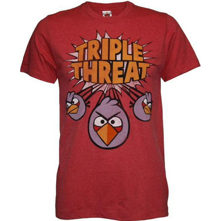ballon rekruttere chikane Angry Birds Triple Threat T-Shirt [Adult XL] - Walmart.com