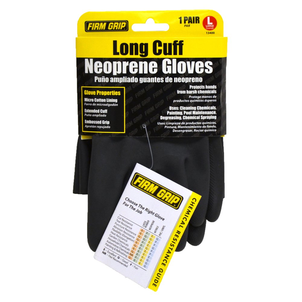 Firm Grip Long Cuff Neoprene Gloves