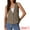 Khaki, variant on DARING DIVA Women's Casual Linen Vest Loose Lightweight Waistcoat XS Beige
