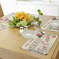 thumbnail image 4 of Ambesonne Ice Cream Place Mats Set of 4, Pop Art Logo, Standard Size, Pink Cream Umber, 4 of 6
