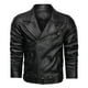 thumbnail image 3 of Chaqueta de cuero de uniforme de béisbol informal de otoño e invierno para hombre Pompotops oipoqjl13572, 3 of 7