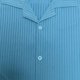 thumbnail image 5 of Blusa y camisa de manga corta con cuello vuelto para hombre, estilo casual de verano, de color liso, con solapa y botones, de manga corta, 5 of 5