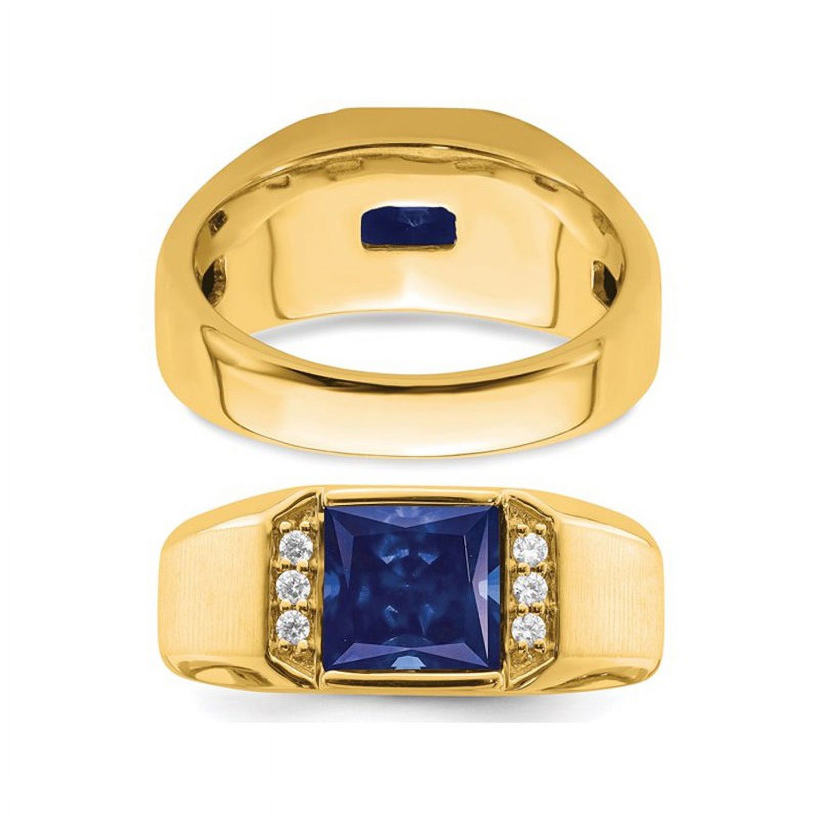 Bague Homme Diamant De Laboratoire 1.20ct Or Jaune 14k - Taille 9.5 - Occasion Très Bon État