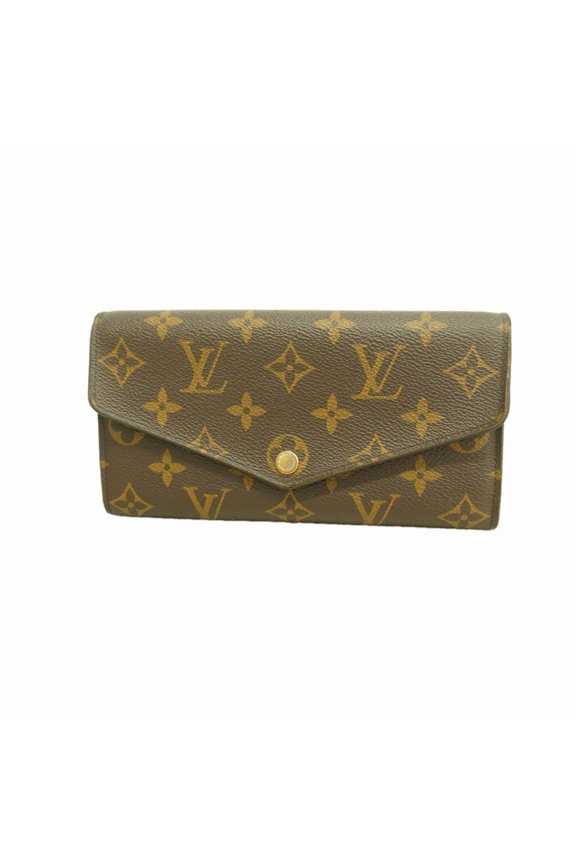 Pre-Owned Louis Vuitton Monogram Portefeuille Sarah Long Wallet M62234 Fuchsia (Women's)