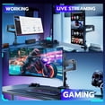 thumbnail image 3 of ARES WING Single Monitor Arm Desk Mount for 17-49 Inch Ultrawide Monitors, Heavy Duty Single Monitor Arm Holds 44 lbs, Full Motion Gas Spring Vertica, 3 of 9