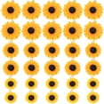 thumbnail image 1 of 30pcs Flower Charms Resin Pendants Mini Sunflower Beads Sunflower Charms For Jewlery Making, 1 of 2