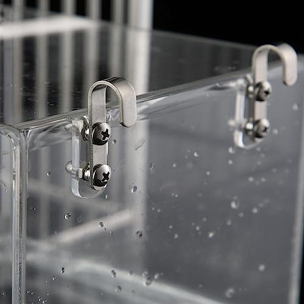 Acrylic Bird Bath Box, Hanging Bird Bath,Parrot Leak-Proof Bath,Bird Supplies Shower Cage Accessory