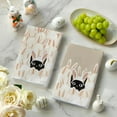 thumbnail image 3 of Rabbit Ears Black Cat Easter Kitchen Towels Dish Towels, 18x26 Inch Spring Farmhouse Bunny Decoration Hand Towels Set of 2, 3 of 6