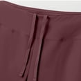 thumbnail image 4 of Capri Pants for Women Summer Yoga Leggings with Pockets Slim Fit Workout Gym Capris Straight Leg Yoga Trousers Wine M, 4 of 9