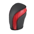 thumbnail image 1 of Cubierta de la perilla de cambio de marchas del coche Ajuste de la palanca de transmisión automática para Toyota Camry 2018-2023 Patrón de fibra de carbono de cuero sintético Puntos rojos y negros, 1 of 7