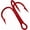 Red, variant on Dyxssm 100pcs/lot Treble Hooks Triple Fishing Hooks for Freshwater and Saltwater