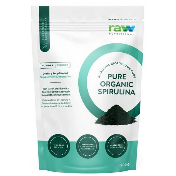 Raw Nutritional - Spiruline Biologique Pure, 200g