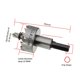 thumbnail image 4 of HSS taladro titanio plateado agujero serrado broca sierra set opener inicio sitio de construcción hardware herramientas,5pcs Cateissary TO001845-00, 4 of 6