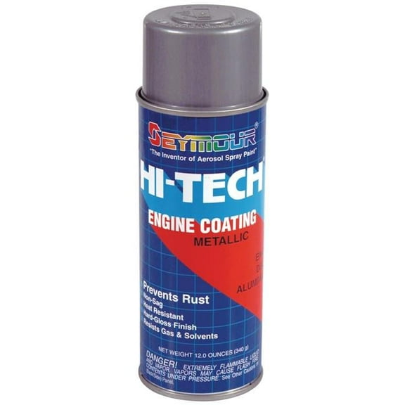 Seymour of Sycamore  16 oz Hi-Tech Engine Spray Paint, Dull Aluminum - Pack of 6
