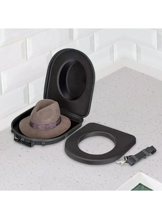 MIDUO Hat Box Case Black For Travel Cowboy Bucker Hat Carrier 