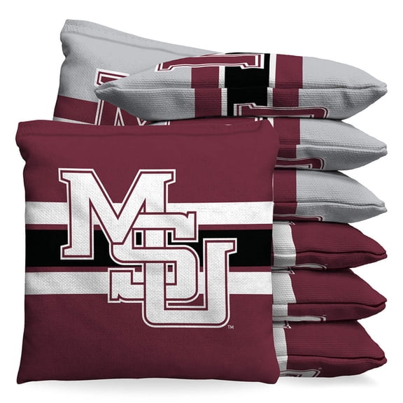 Mississippi State University Vintage MSU 1 LB Cornhole Bean Bags by BAGGO (Set of 8)