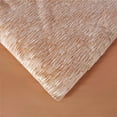 thumbnail image 4 of Chezmoi Collection 3-Piece Embossed Velvet Comforter Set Queen Size, Apricot Orange - Soft Plush Velvet Bedding Set with 2 Pillow Shams for All Seasons with Washed Microfiber Reverse, 4 of 9