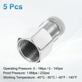 thumbnail image 3 of Uxcell 5pcs Push to Connect Fittings 1/4" Tube OD x 1/4" NPT Thread Female Straight Pneumatic Tube Fittings PCF1/4-N02 Quick Connect Air Line Fittings Air Hose Fittings, White, 3 of 7