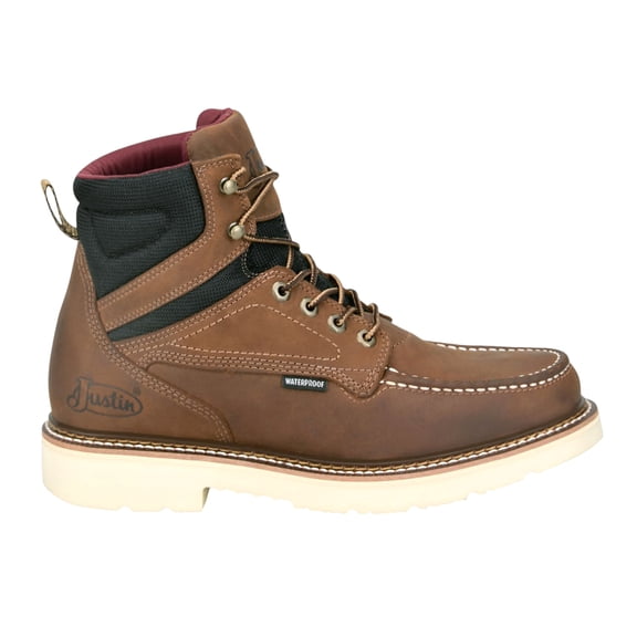 Justin Original Workboots Mens Hardwire 6 Inch Waterproof Soft Toe