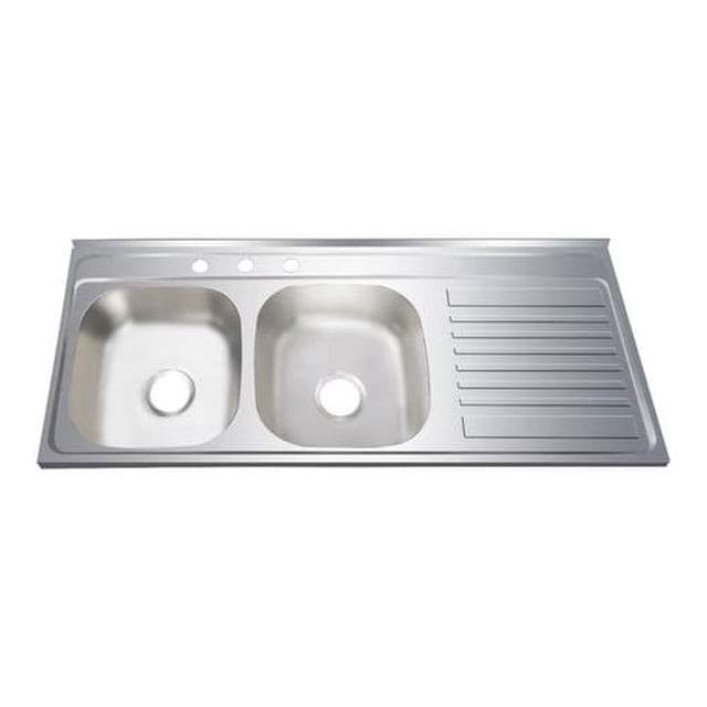 Fregadero Tarja Empotrar Doble Tina Lado Derecho Escurridor Solvex Fregadero Tarja Cocina