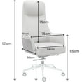 thumbnail image 3 of FOH Premium Genuine Leather Executive Office Chair - High Back (Black), 3 of 7