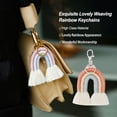 thumbnail image 3 of Weaving Keychains Jewelry Adornment Fashion Accessory Key Pendant Keyholder Ornament Colorful DIY Bag Charm Orange, 3 of 6