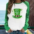 thumbnail image 2 of Luxalzxs St. Patricks Day Shirts for Women Fashion Print Long Sleeve Blouse Casual Round Neck Pullover Tops Sweatershirt Blouse, 2 of 4