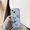 Blue, variant on Butterfly Case For iPhone 13 Mini, Cute Aesthetic Wavy Curly Frame, Glitter Bling Sparkle Clear Rubber Cover, Shockproof Protective Hybrid Soft TPU Slim Shell for Women Girls,Black
