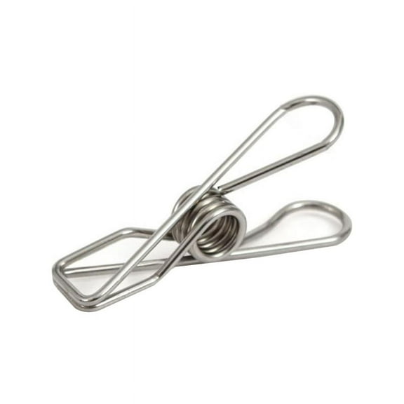 JZROCKER 20 Pcs Multipurpose Windproof Clothespin Stainless Steel Marine Grade Durable Pegs Metal Hanging Clips for Clothes Towels Socks Laundry Storage Supplies