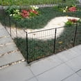thumbnail image 4 of FXW Decorative Garden Fence for Yard - 20in(H) x 14.8ft(L) 8 Panels - Metal Fencing Panels - Animal Barrier Border for Dogs & Rabbits, Flower & Plant Edging, 4 of 5