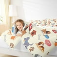 thumbnail image 4 of Manfei Lovelt Pet Animal Queen Comforter Set,Cute Puppy Dogs Bedding Sets,Beige Brown Bedding Comforter Set For Kids,Microfiber Bedroom Decor Reversible,3-Piece, 4 of 8