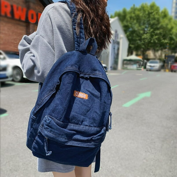 Mochila de mezclilla deals