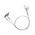 thumbnail image 3 of BIBABLYKE 2Pcs Fishing Line Wire Leader Line with Swivels and Snap Wire Fishing Wire Leader 30cm/35cm Heavy Duty Leaders, 3 of 7