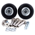 thumbnail image 1 of 2Pcs Luggage Wheels Flexible Rotating Ultra Quiet Strong Rubber Metal Suitcase Caster With Screws For Replacement, 1 of 8