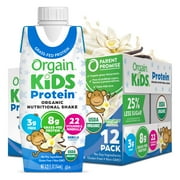 Orgain Organic Kids Nutritional Shake, 22 Vitamins & Minerals, Vanilla, 12ct