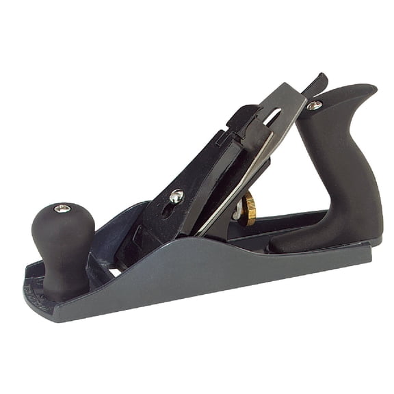 GreatNeck C4 Bench Hand Plane (9 Inch), 2 Inch Cutter, Adjustable to Control the Blade, Cast Iron Body, Quality Plastic Ergonomic Handles