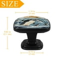 thumbnail image 4 of 4 Pcs Cabinet Handle Drawer Pulls Penguin Knobs with Screws Square Furniture Office Cabinet Knob Decoration, 4 of 7